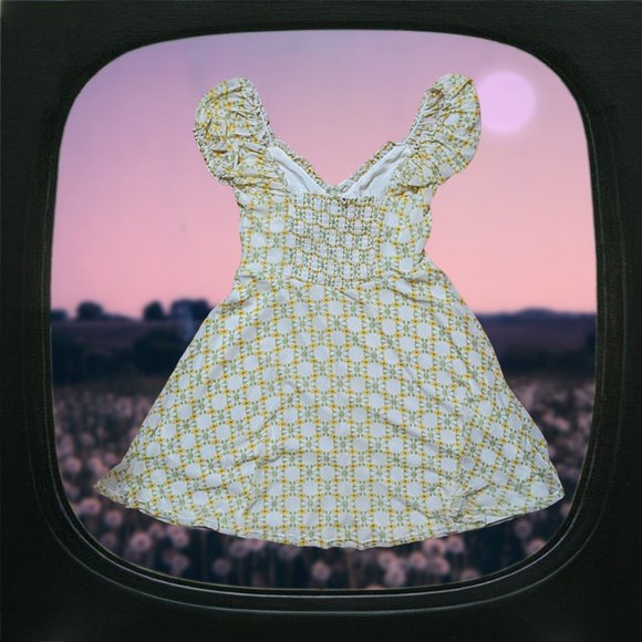 nwt uo babydoll mini dress - Picture 2 of 3